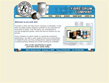 Tablet Screenshot of fibredrumco.com